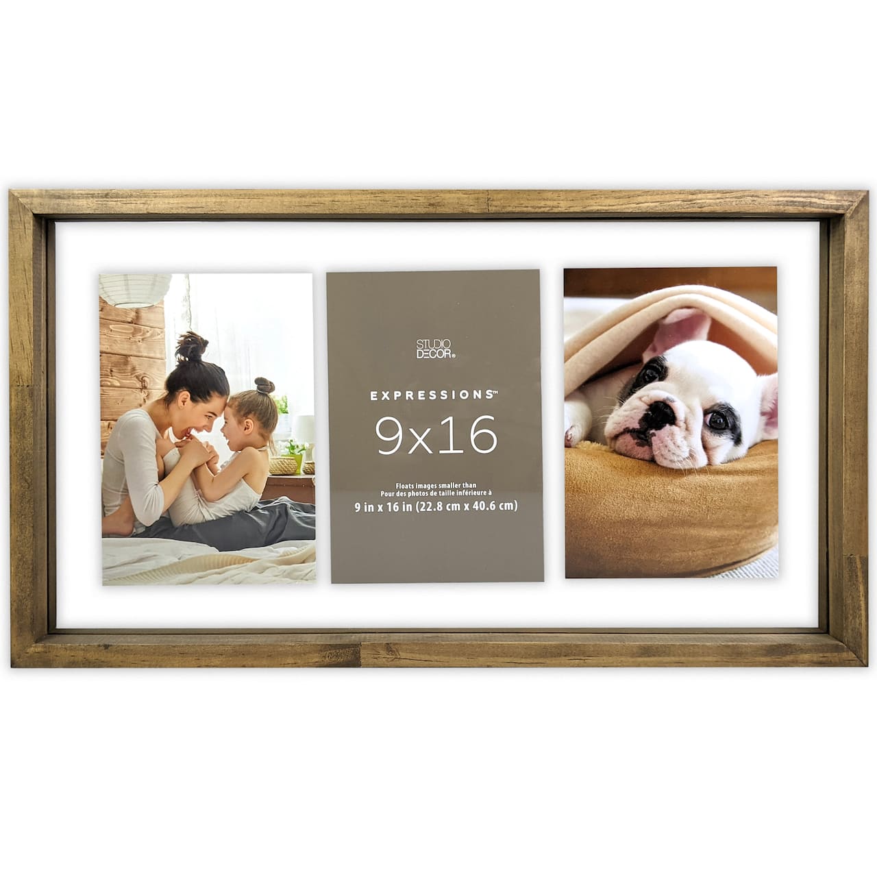 Wood 9&#x22; x 16&#x22; Float Frame, Expressions&#x2122; by Studio D&#xE9;cor&#xAE;